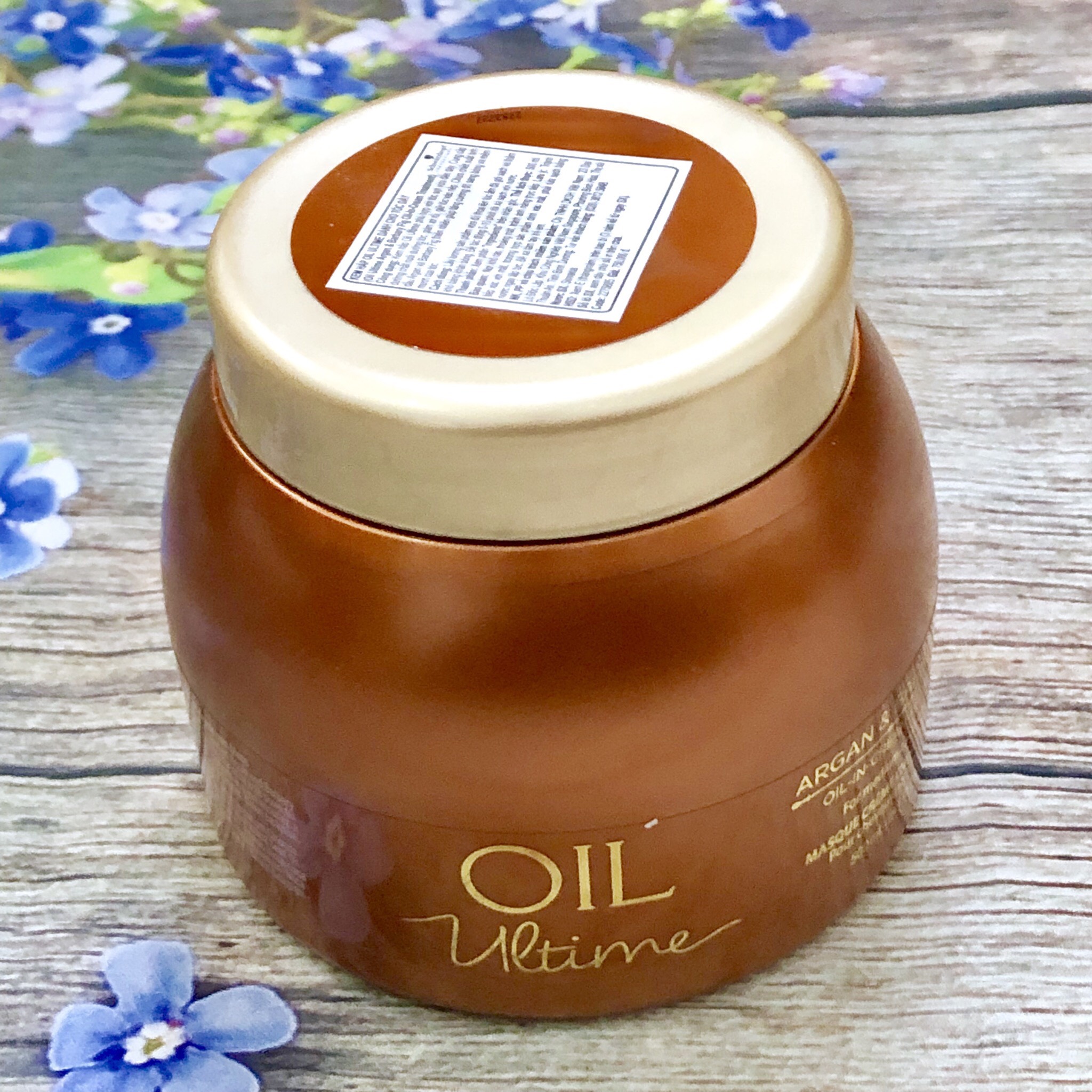 Dầu hấp ủ Schwarzkopf OIL Ultime Argan & Barbary Fig Oil Cream Treatment chăm sóc tóc to sợi thô cứng 500ml