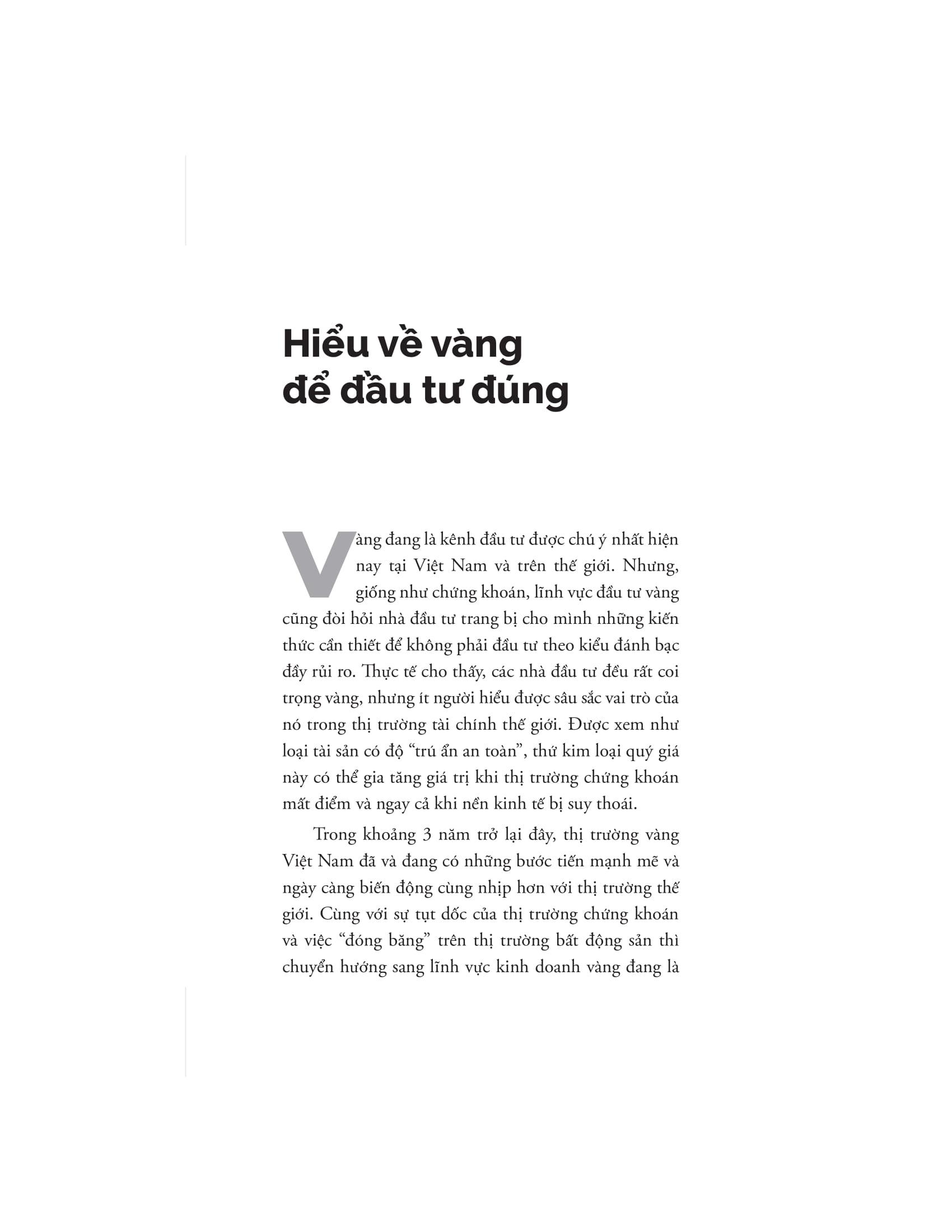Đầu Tư Vào Vàng - Khoản Đầu Tư Tuyệt Đối An Toàn Thiết Yếu Cho Mọi Danh Mục Đầu Tư (Tái Bản 2024)