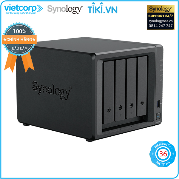 Thiết bị lưu trữ NAS Synology DS423+ (Đen) - Hàng Chính Hãng