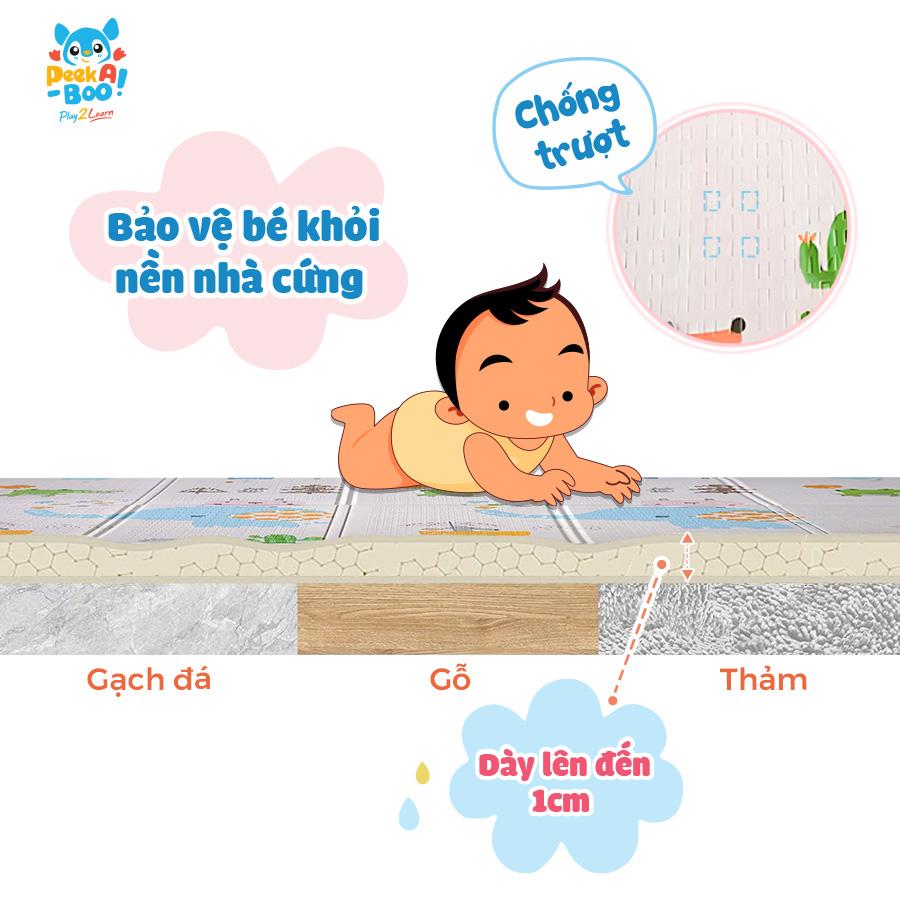 Thảm Chơi Cho Bé 180X150X1 Cm PEEK A BOO FA02