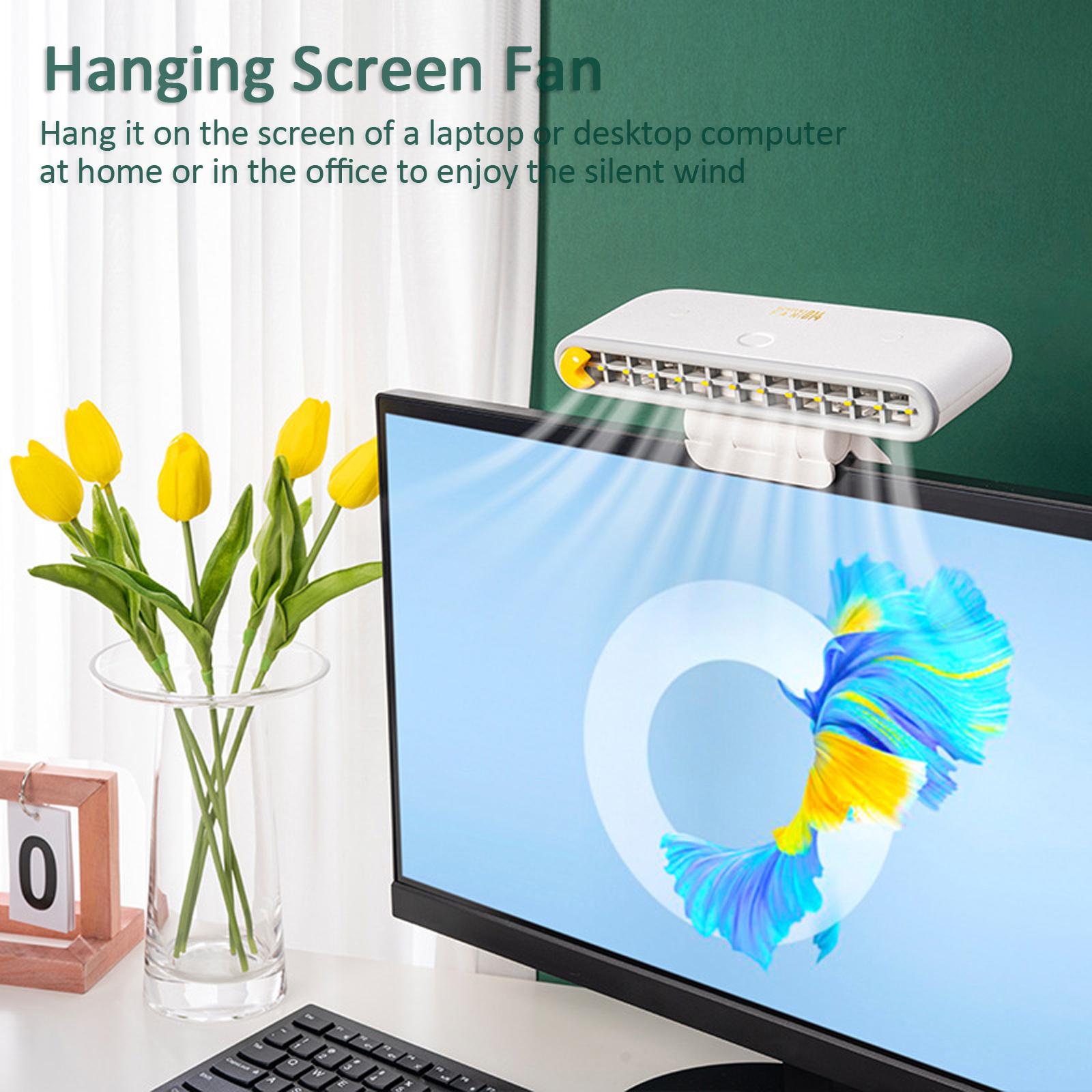 Quạt Mini Văn Phòng Treo Màn Hình, Để Bàn Đa Năng