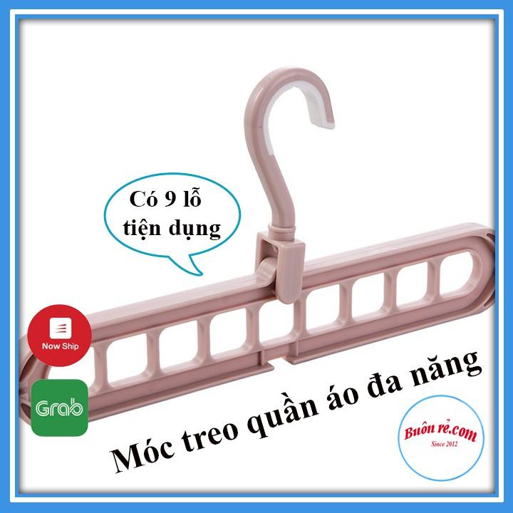 COMBO 5 MÓC TREO QUẦN ÁO ĐA NĂNG THÔNG MINH 9 LỖ TIẾT KIỆM DIỆN TÍCH br00472