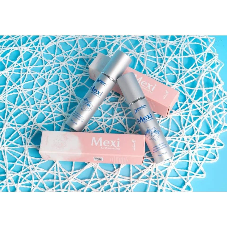 COMBO 2 Lọ Xịt Thơm Miệng MEXI Vị Dâu Tây Quyên Lara 15ml, Giúp Hơi Thở Thơm Mát, Ngừa Viêm Lợi