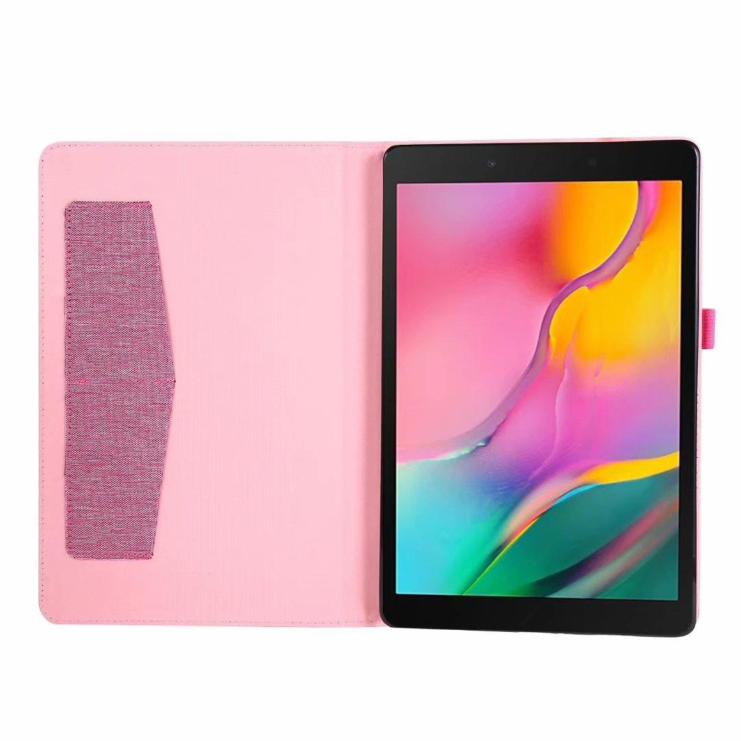 Bao da máy tính bảng nắp lật họa tiết sợi vải kiêm giá đỡ chống rơi Samsung Tab A7 10.4 inch T500 / T505 / T507 2020