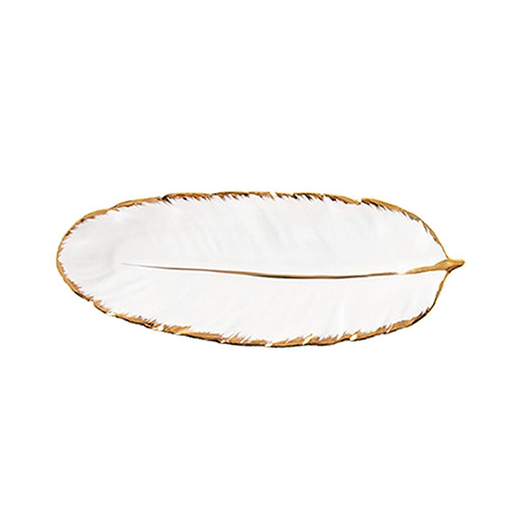 Tray Tableware Plate for Necklace Cosmetic Party Decoration white