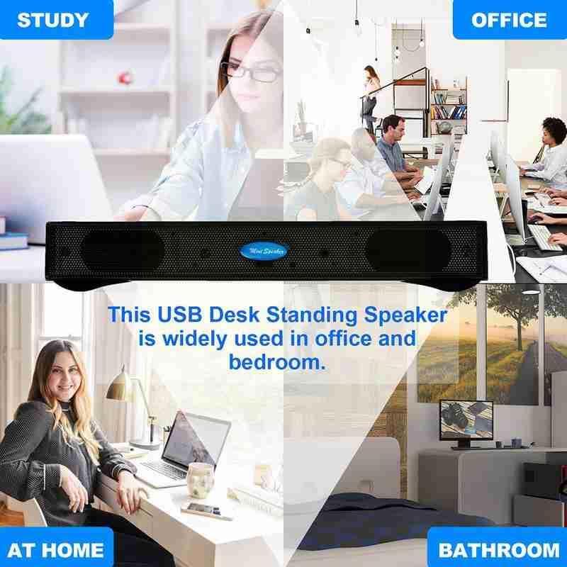 USB đa phương tiện loa mini âm thanh di động cho máy tính xách tay máy tính xách tay máy tính xách tay máy tính xách tay với cáp USB J1I4 Màu