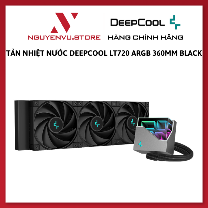 Tản Nhiệt Nước CPU AIO Deepcool LT720 ARGB 360mm Black/White - Hàng chính hãng