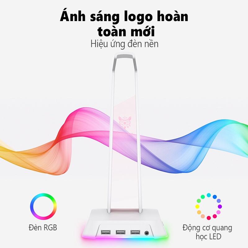 Chân đế tai nghe di động ONIKUMA ST-2 với đèn RGB cho tai nghe chụp qua tai