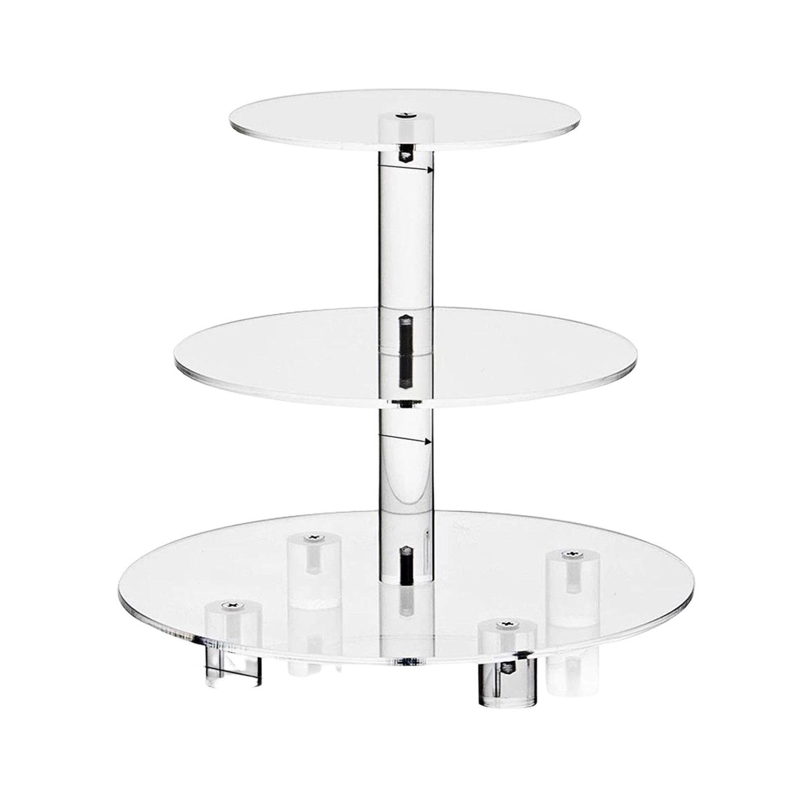 Large Cake Stand Display Stand Acrylic 3 Tier Cupcake Stand for Celebration