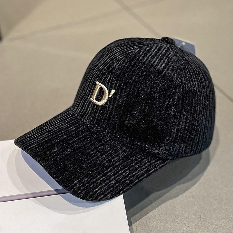 Mũ Lưỡi Trai Nón Kết Nhung Kaki Cao Cấp Thêu Chữ D 411 Phong Cách Ulzzang Form Unisex Nam Nữ