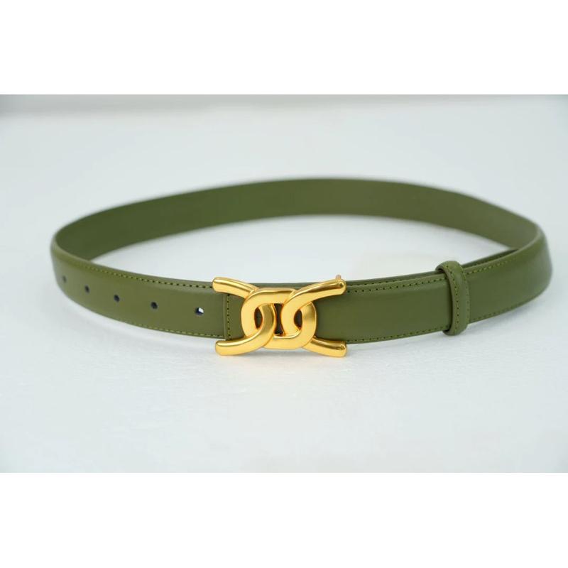 Thắt lưng nữ bản nhỏ 3CM mặt khoá đồng cao cấp, dây nịt nữ thời trang siêu sang chảnh -B11