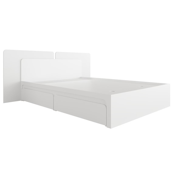 SELINA, Giường ngủ 2 hộc tủ kéo BED_129, 207x207x90cm