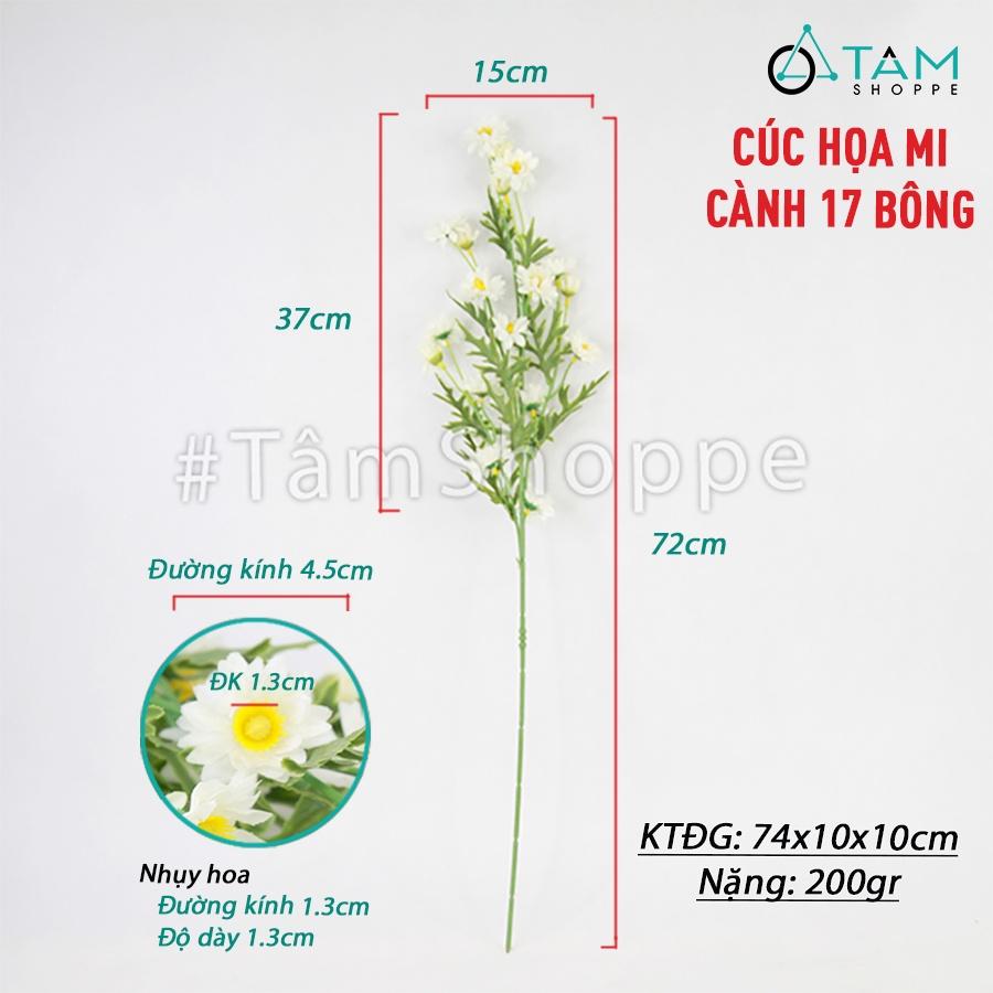 Cành hoa cúc hoa mi giả dáng cành cao CHG-135