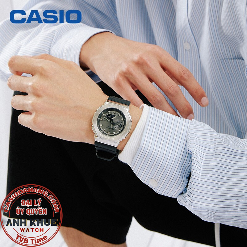 Đồng hồ nam dây nhựa Casio G-Shock chính hãng GM-2100-1ADR