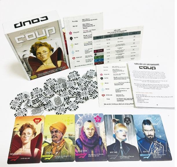 Coup Board Game (bản tiếng Việt)- Cuộc cạnh tranh giữa các thế lực TTH Store