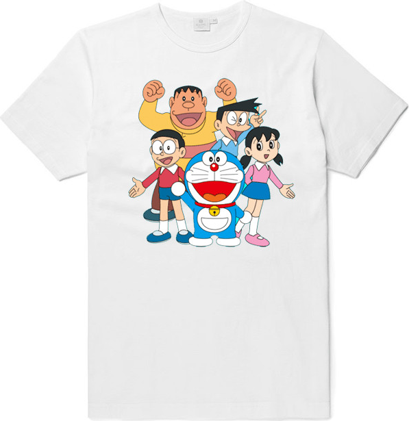 Áo đồng phục Doraemon đẹp cotton dày dặn đủ size 5-110kg - DR008