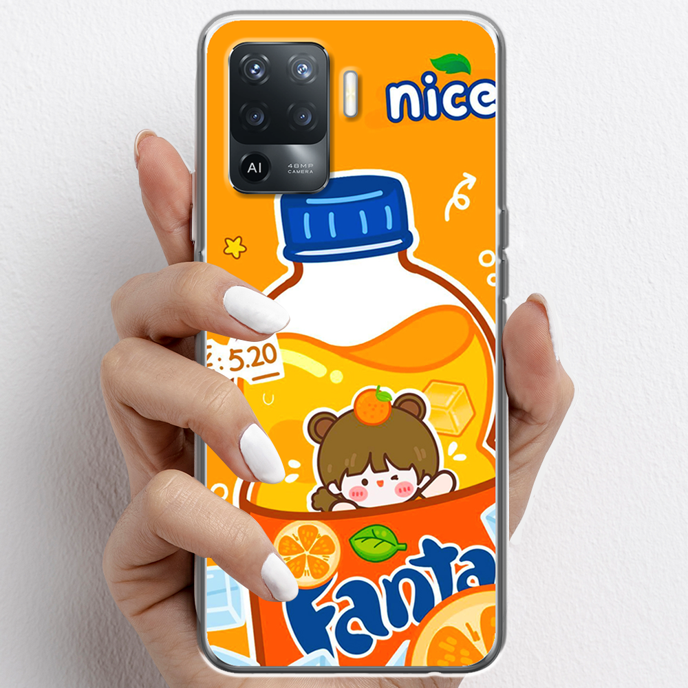 Ốp lưng cho Oppo A54, Oppo A94 nhựa TPU mẫu Nước cam
