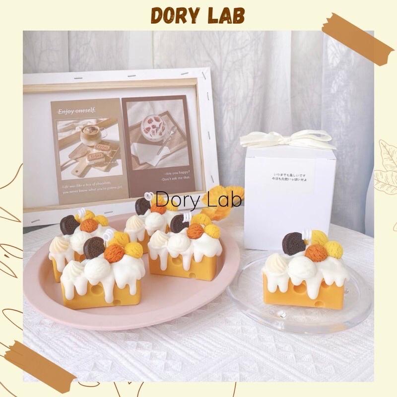 Combo Làm Nến Phô Mai Viên Kem Mini Handmade - Dory Lab