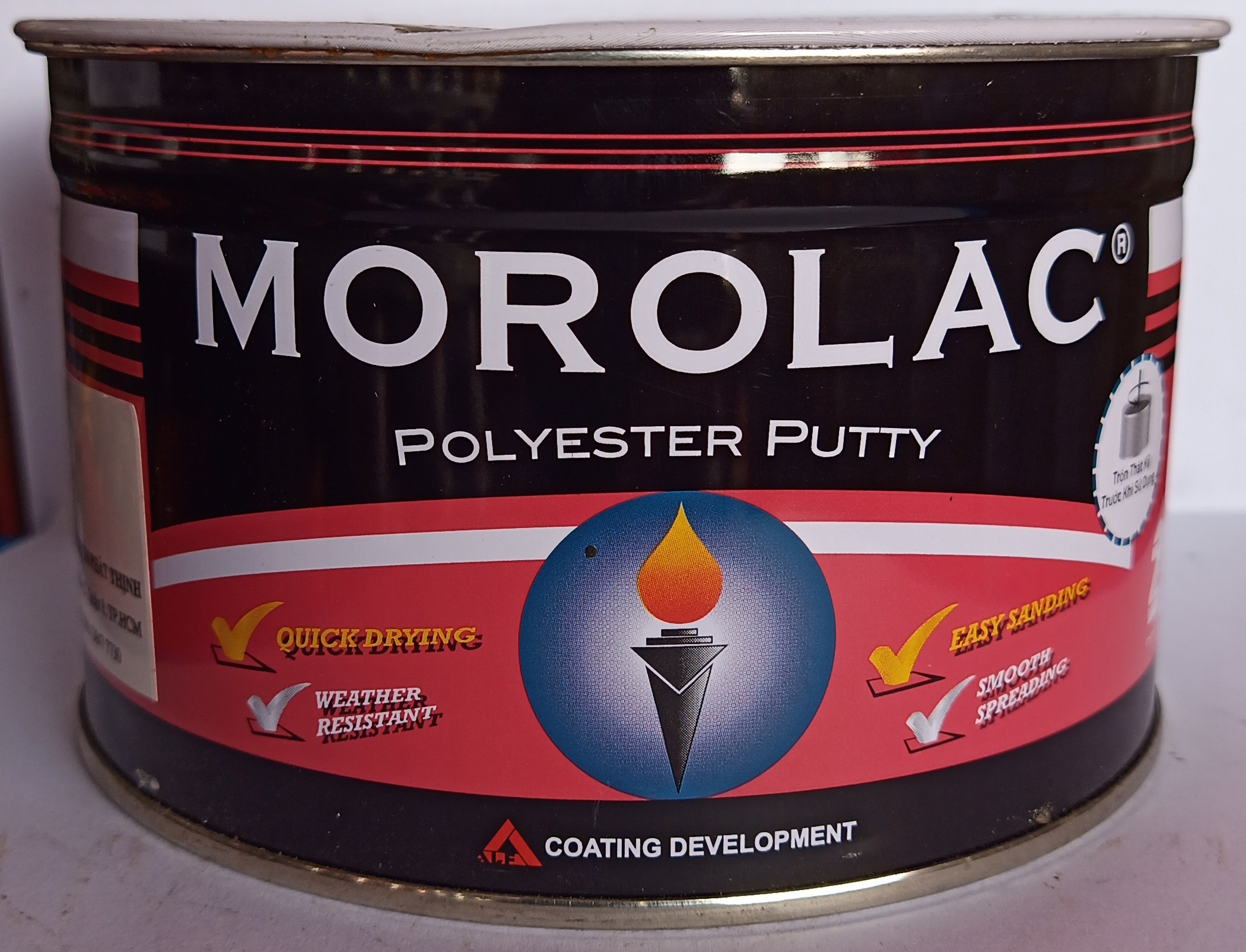 Matít (bột trét) Morolac Polyester Putty 1Kg