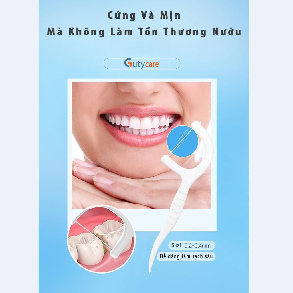 Tăm chỉ nha khoa Oraltana Lọ 100 cái, sợi chỉ nhỏ vừa kẽ răng, làm sạch sâu mà không làm tổn thương nướu