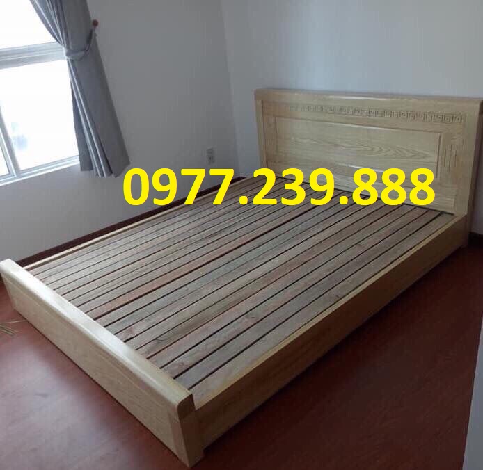 giường gỗ sồi nga 200x220cm