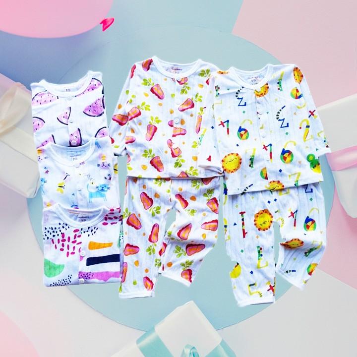 Bộ quần áo dài tay Cotton giấy Thái mặc mát lắm, bộ dài tay giấy mát lạnh cho con