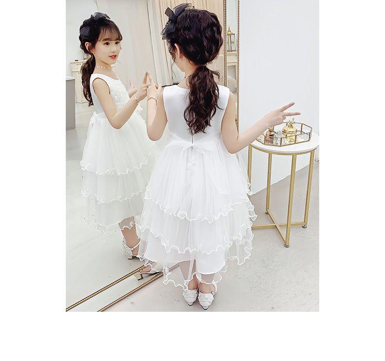 DONGSHOP Cô gái mùa hè đầm 2023 trẻ em tây mùa hè đầm công chúa váy cô gái mùa hè đầm