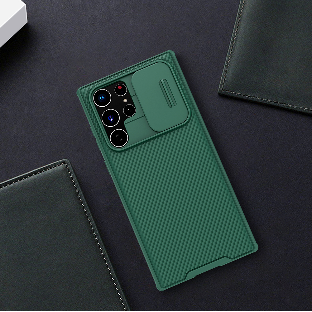 Ốp Case Bảo Vệ Camera Nillkin Camshield Pro Dành Cho Samsung Galaxy S22Ultra - Hàng Chính Hãng