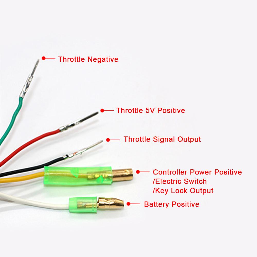Tay Cầm Ga Xe Đạp Với Đèn Báo Nguồn Điện Với Màn Hình Hiển Thị Pin Lcd 24V / 36V / 48V