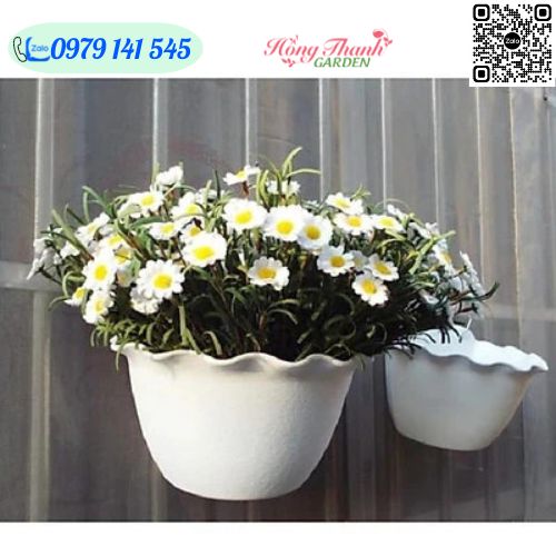 10 chậu nhựa ốp tường loại dày xịn trồng hoa cây cảnh siêu xinh