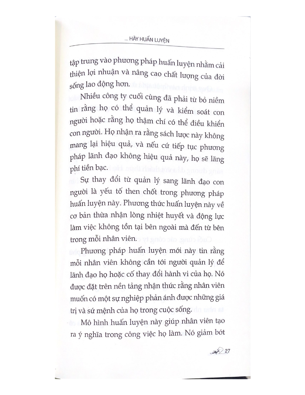 Đừng Quản Lý, Hãy Huấn Luyện