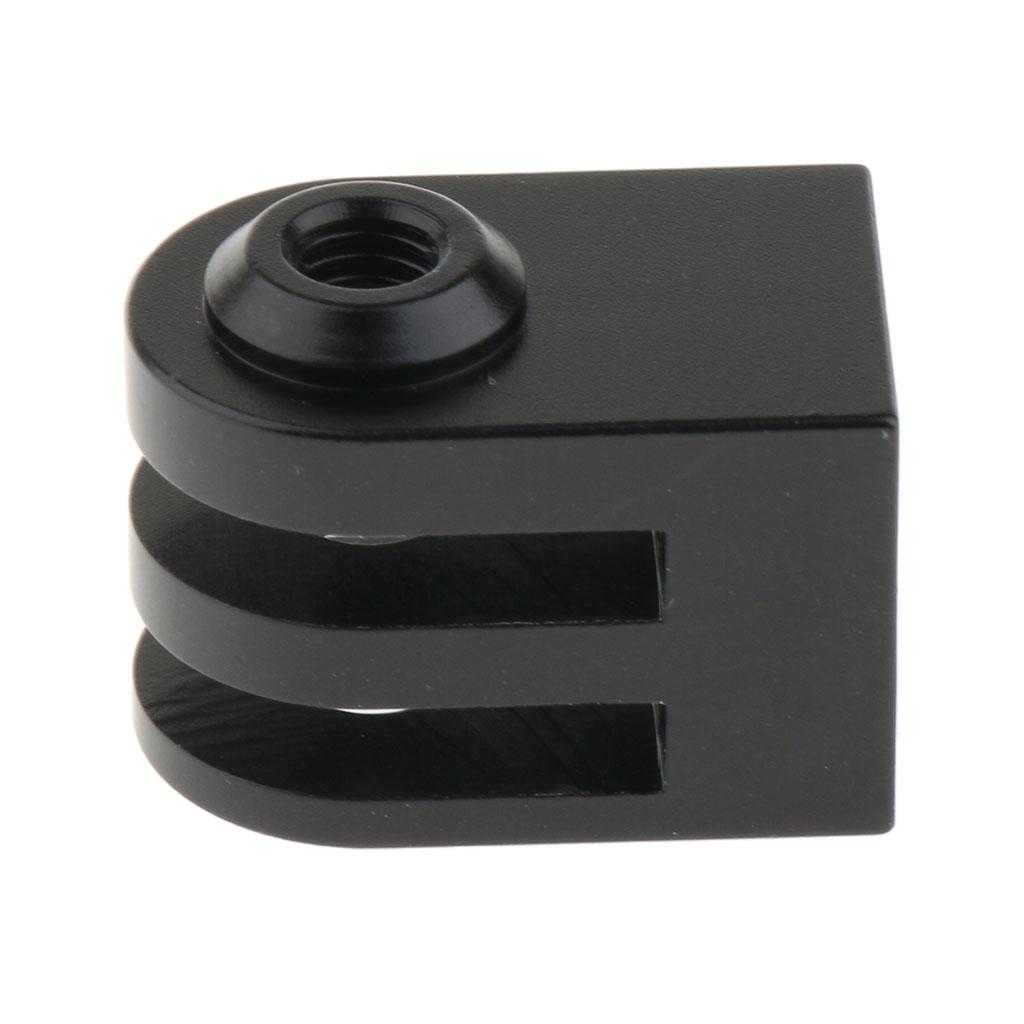 1/4inch Screw Monopod Tripod Mount Adapter For GoPro Hero 5 4 3 3+ 2 1 Sports Cameras Black