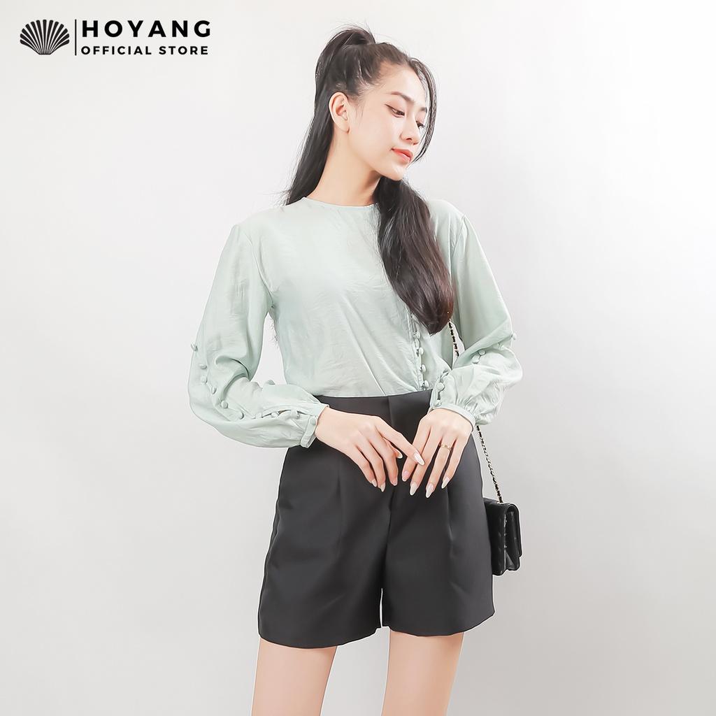 Áo Tay Dài Cài Nút Xinh Xịn Mịn HOYANG AHY47