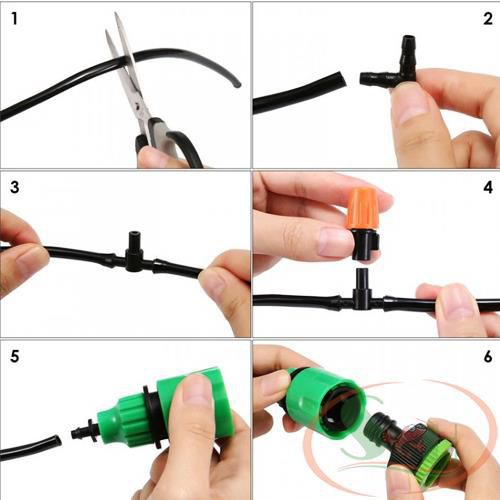Dây ống oxy co2 đen dẻo chống gập 4/6 mm chịu nhiệt dẫn cấp nước bể cá tép