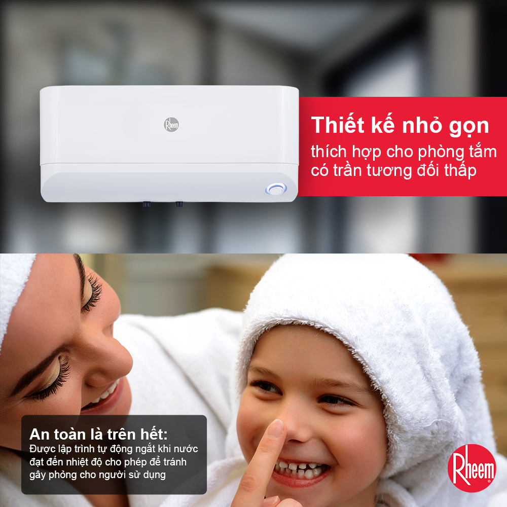 Bình Nước Nóng Gián Tiếp Rheem XS-30 W - Hàng chính hãng