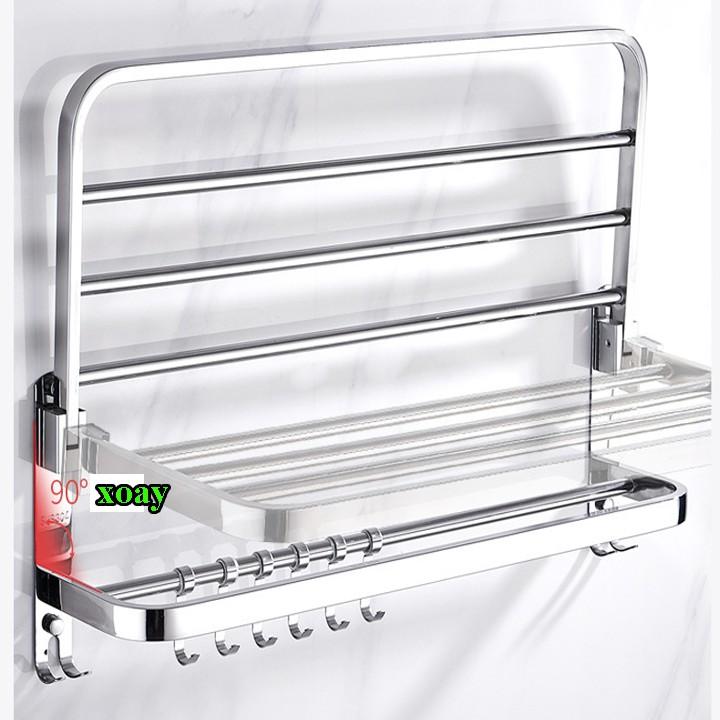 Kệ treo khăn và quần áo nhà tắm - 100% INOX 304