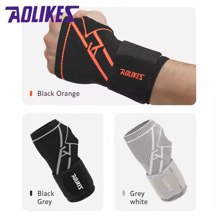 Băng quấn cổ tay AOLIKES A-8201 Bảo vệ và hỗ trợ cổ tay tối ưu - (1 chiếc)
