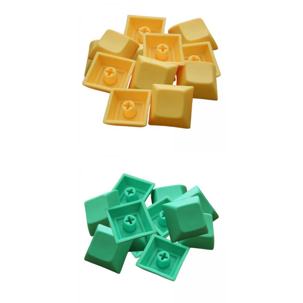 24 Piece PBT DSA Profile Keycaps DIY for MX Switches Mechanical Keyboard