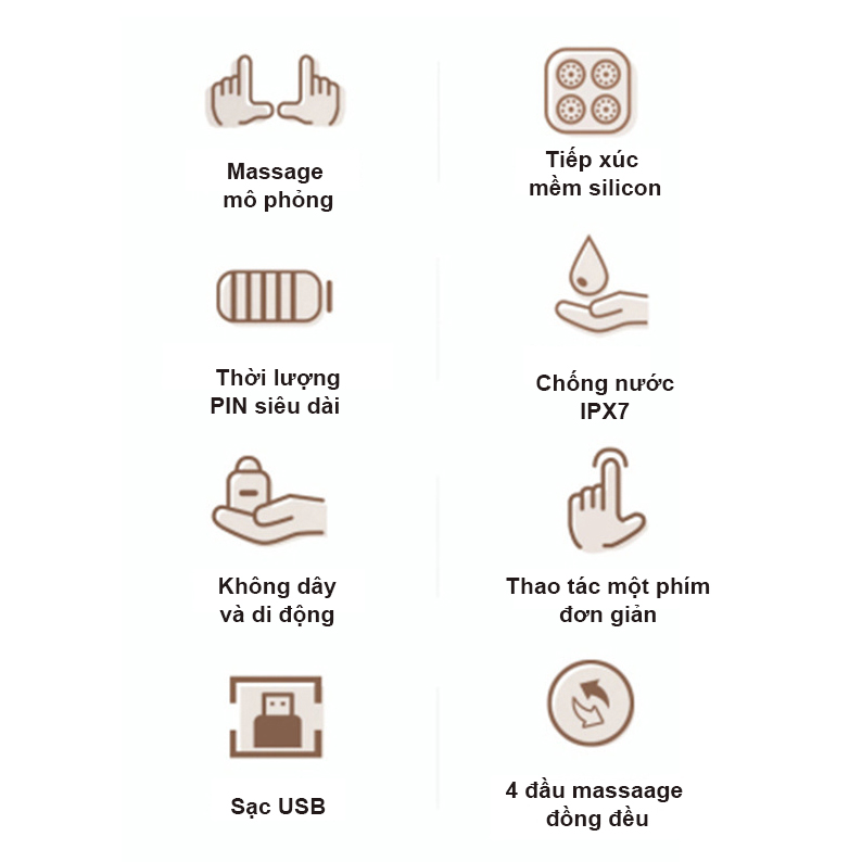 Máy Massage Đầu Mini, giảm mệt mỏi, căng thẳng- K1474