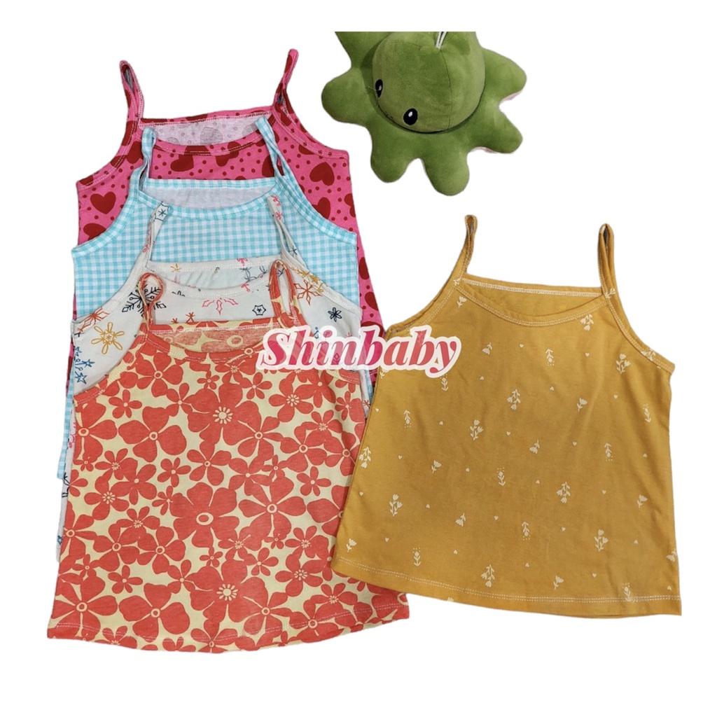 (6-26kg) Set 5 Áo hai dây bé gái nhiều hoạ tiết siêu cưng thun cotton mềm mát co giãn thoải mái