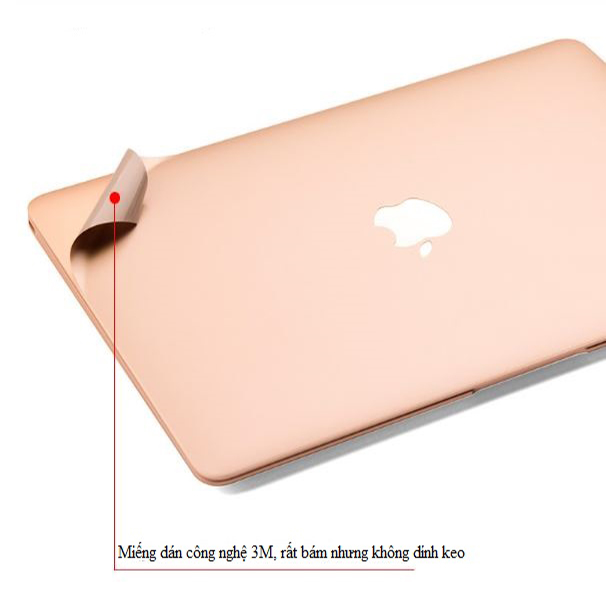 Bộ dán bảo vệ cho Macbook màu Rose Gold