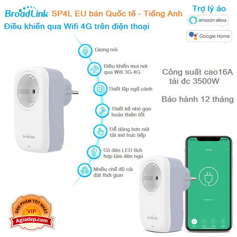 Các ổ điện wifi điều khiển từ xa Broadlink bán chạy