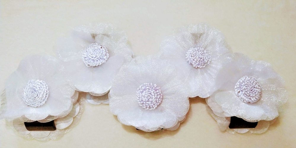 Kẹp tóc hoa handmade - kẹp tóc hoa to bự đẹp