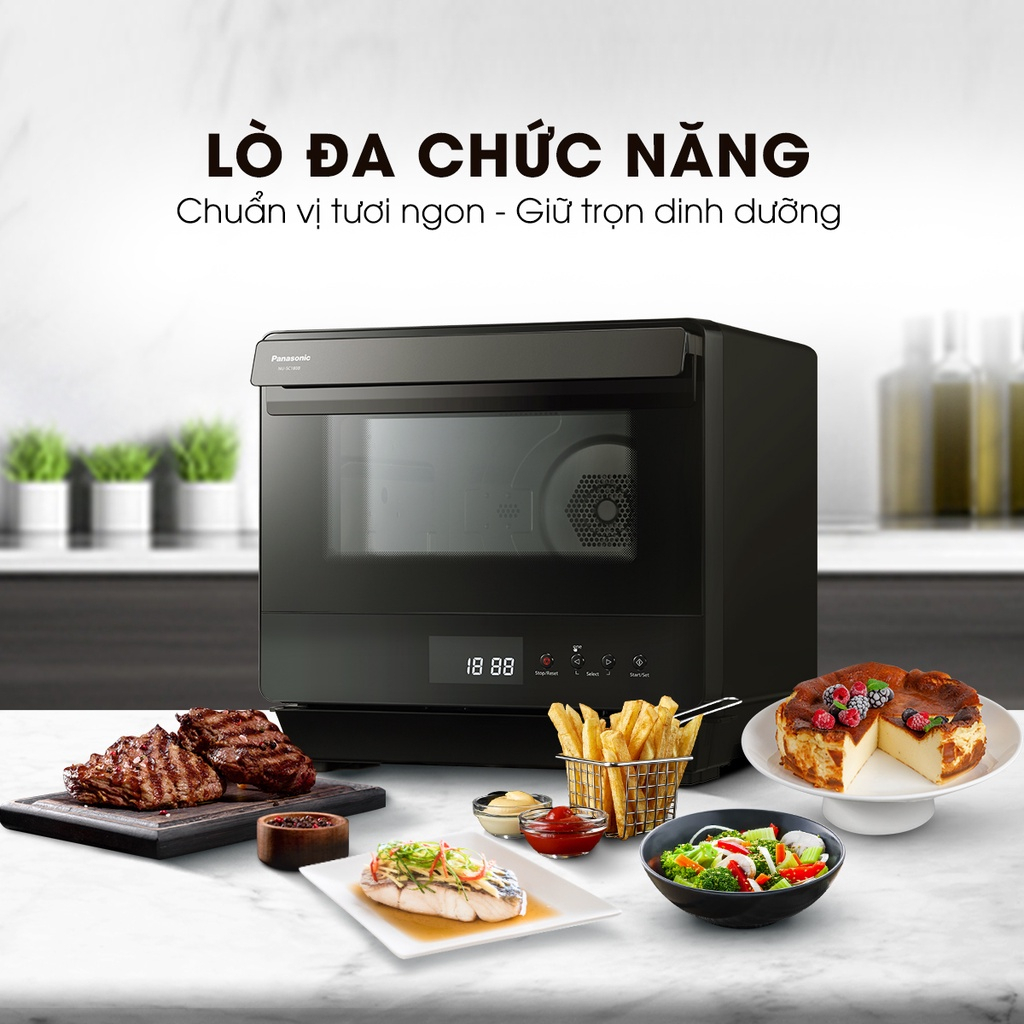 Lò Hấp Nướng Chiên Không Dầu Panasonic NU-SC180BYUE - Hàng Chính Hãng