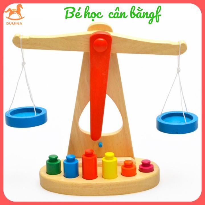 Đồ Chơi Cân Gỗ Thăng Bằng Phát Triển Tư Duy Theo Montessori