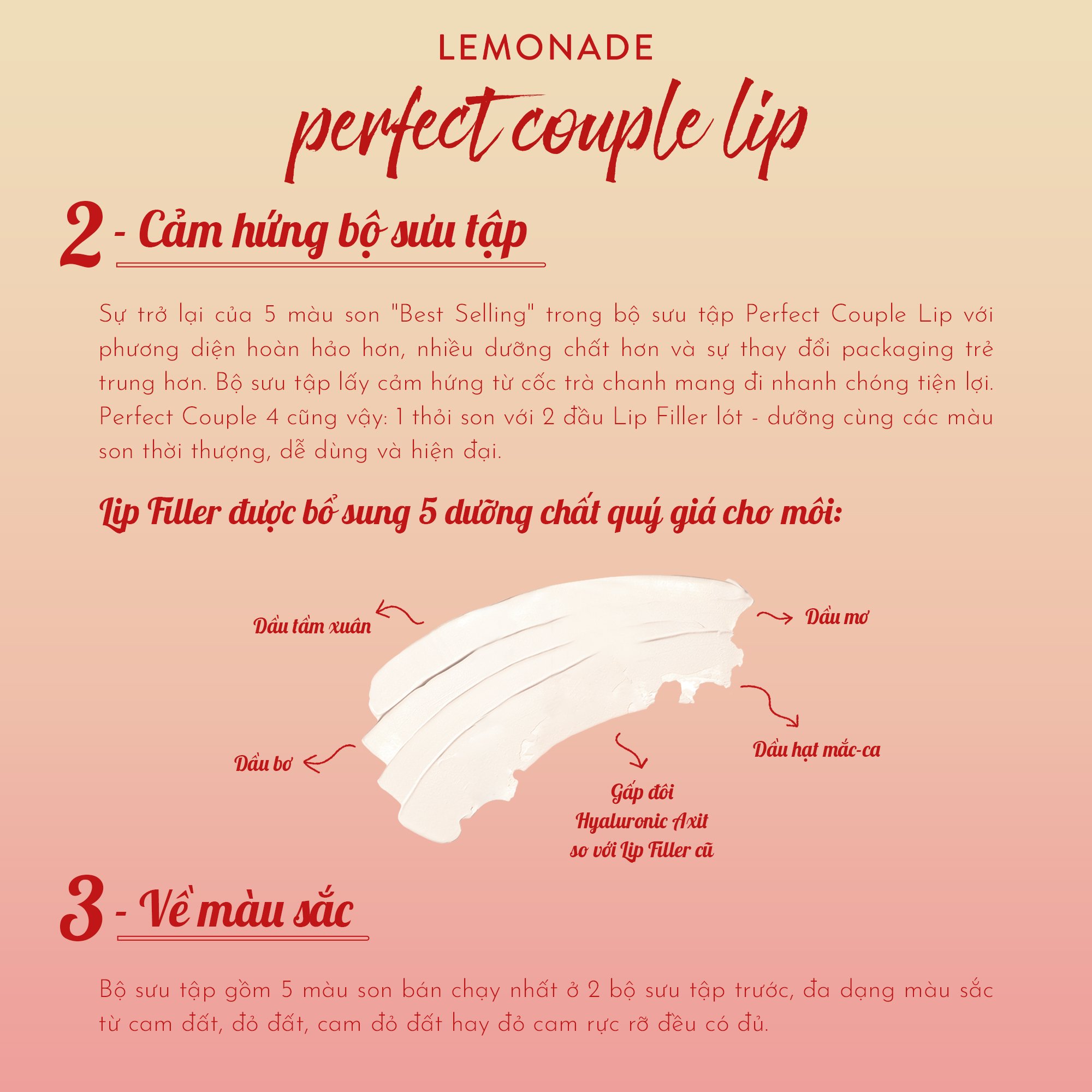 Combo 2 son kem lì phiên bản mới Lemonade Perfect Couple Lip Ver.2 (2 cây x 7.5g)