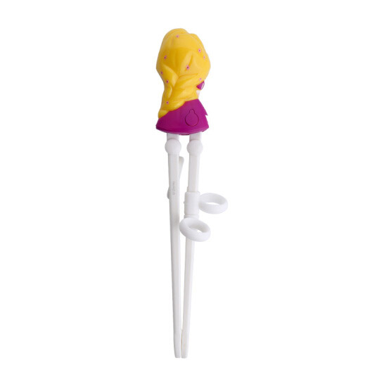 Đũa tập ăn hình công chúa tóc dài Princess Rapunzel màu hồng nổi 3D cho trẻ em, bé gái - 58VNDM2037