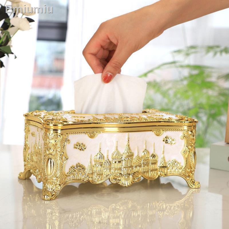 ✥◎European Castle Hộp đựng khăn giấy Acrylic sáng tạo Khách sạn KTV Hộp giấy thời trang gia dụng cao cấp