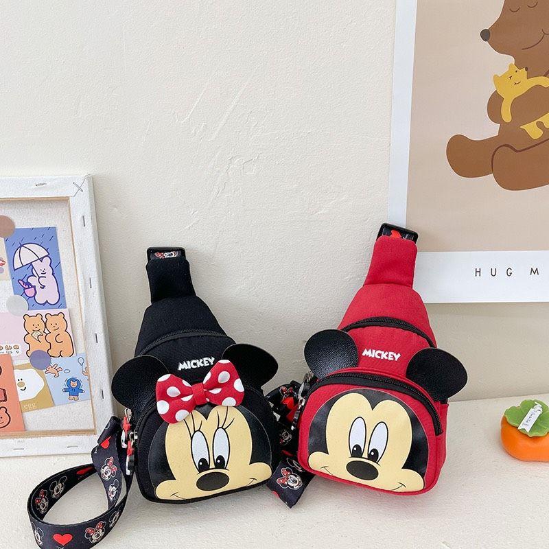 Túi đeo chéo cho bé . Hình mickey và minnie dễ thương