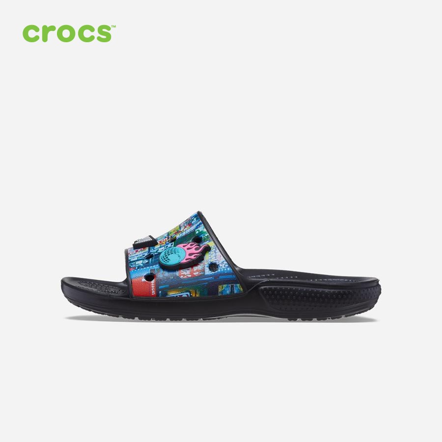 Dép quai ngang unisex Crocs FW Classic Slide U Cyber Nights Multi - 207569-90H